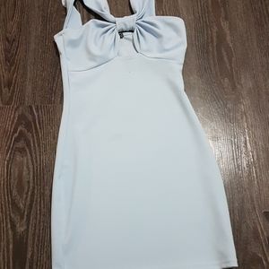 Pretty little thing Blue bow dress